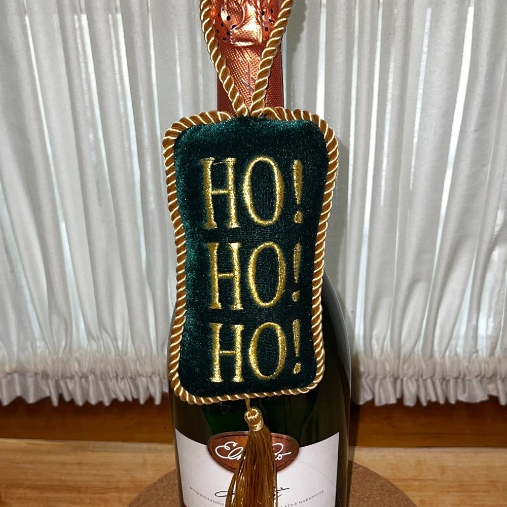 Ho! Ho! Ho! Wine Bottle Decorative Tag